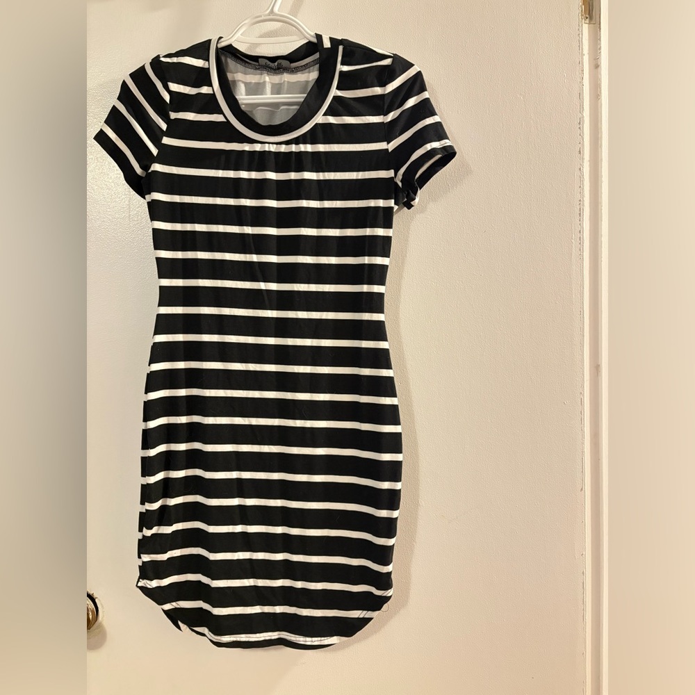 Black and White Striped Dress ECLIPSE